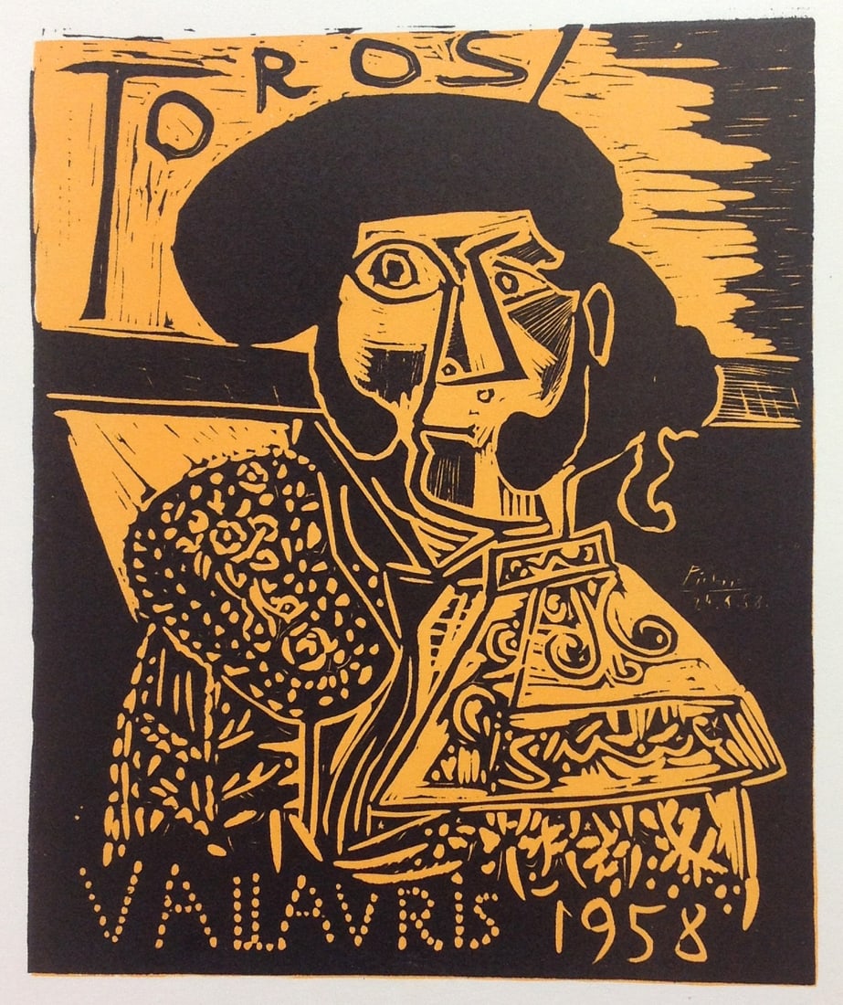 Picasso Lithograph 94 Toros Art in posters (1 of 1)