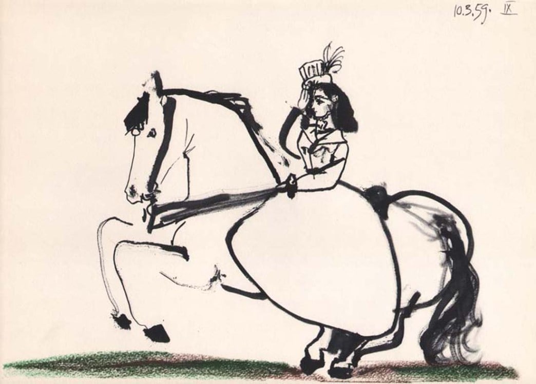 Pablo Picasso Toros y Toreros 9 dated 10/3/59