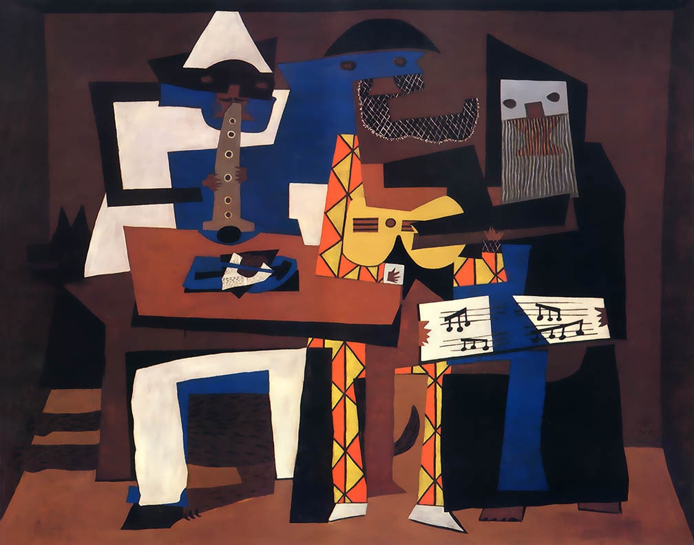 Picasso Three musicien Giclee Numbered Edition: Artist: Pablo Picasso Title: Three musicien Medium: Giclee Marks: L.E numbered Paper size: watercolor paper 19 x 13 inch Printed: 2002 by Fine Art Museum Condition: Fine - Pristine Certificate o