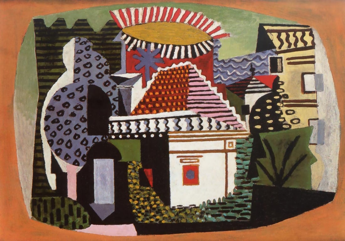 Picasso Landscape near Juan les pins Giclee Numbered Edition: Artist: Pablo Picasso Title: Landscape near Juan les pins Medium: Giclee Marks: L.E numbered Paper size: watercolor paper 19 x 13 inch Printed: 2002 by Fine Art Museum Condition: Fine - Pristine Cert