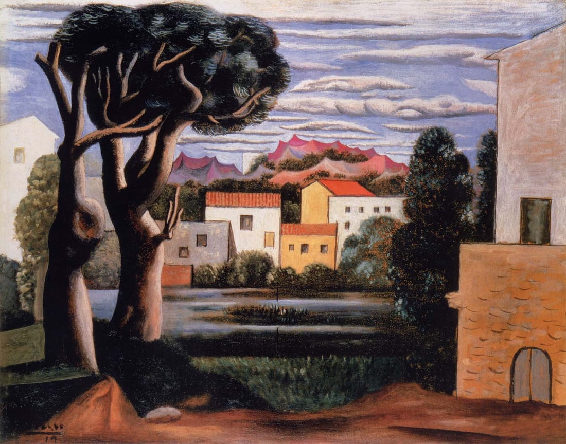 Picasso Landscape with dead and live trees Giclee Numbered Edition: Artist: Pablo Picasso Title: Landscape with dead and live trees Medium: Giclee Marks: L.E numbered Paper size: watercolor paper 19 x 13 inch Printed: 2002 by Fine Art Museum Condition: Fine - Pristine