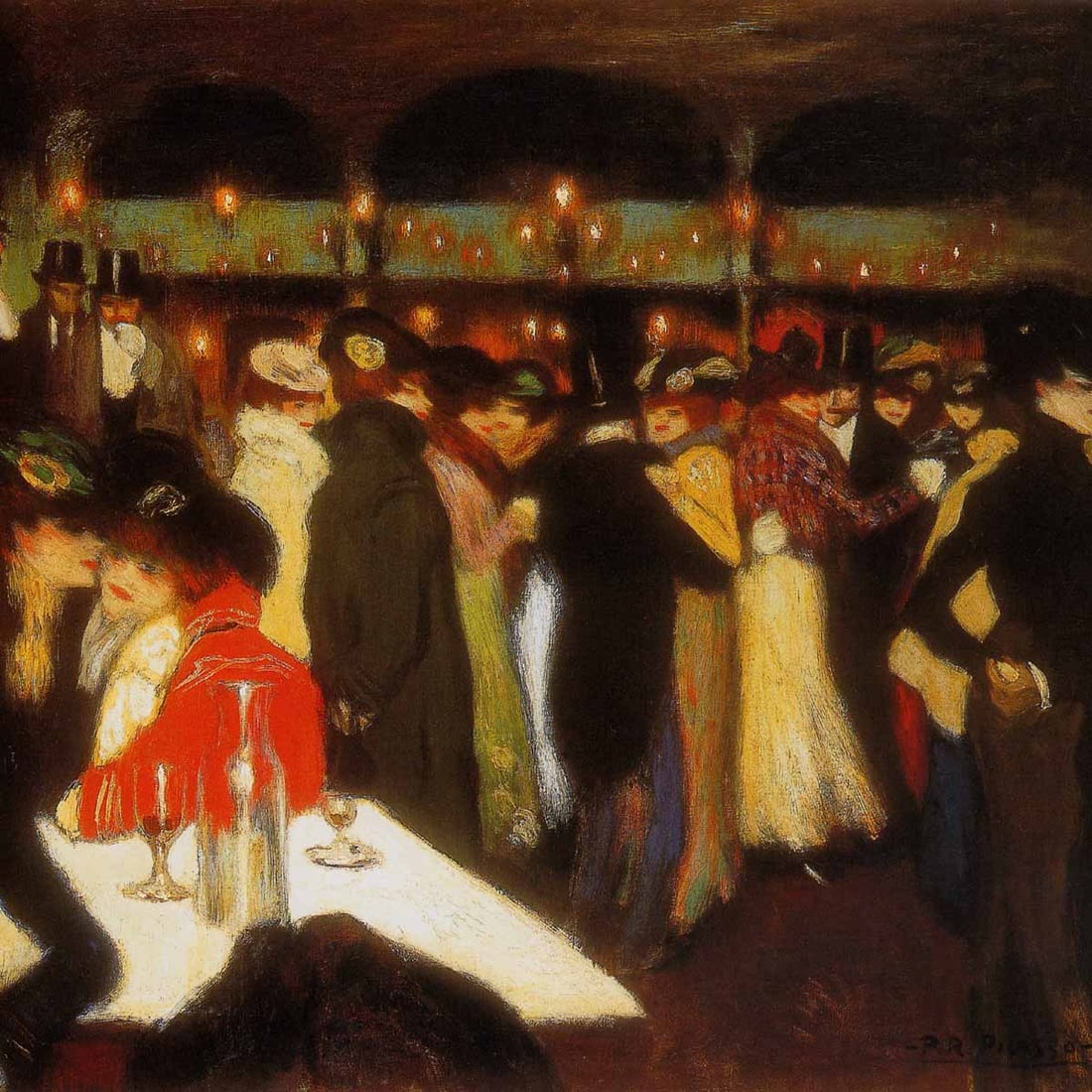 Picasso Moulin de la Galette Giclee Numbered Edition: Artist: Pablo Picasso Title: Moulin de la Galette Medium: Giclee Marks: L.E numbered Paper size: watercolor paper 19 x 13 inch Printed: 2002 by Fine Art Museum Condition: Fine - Pristine Certificate