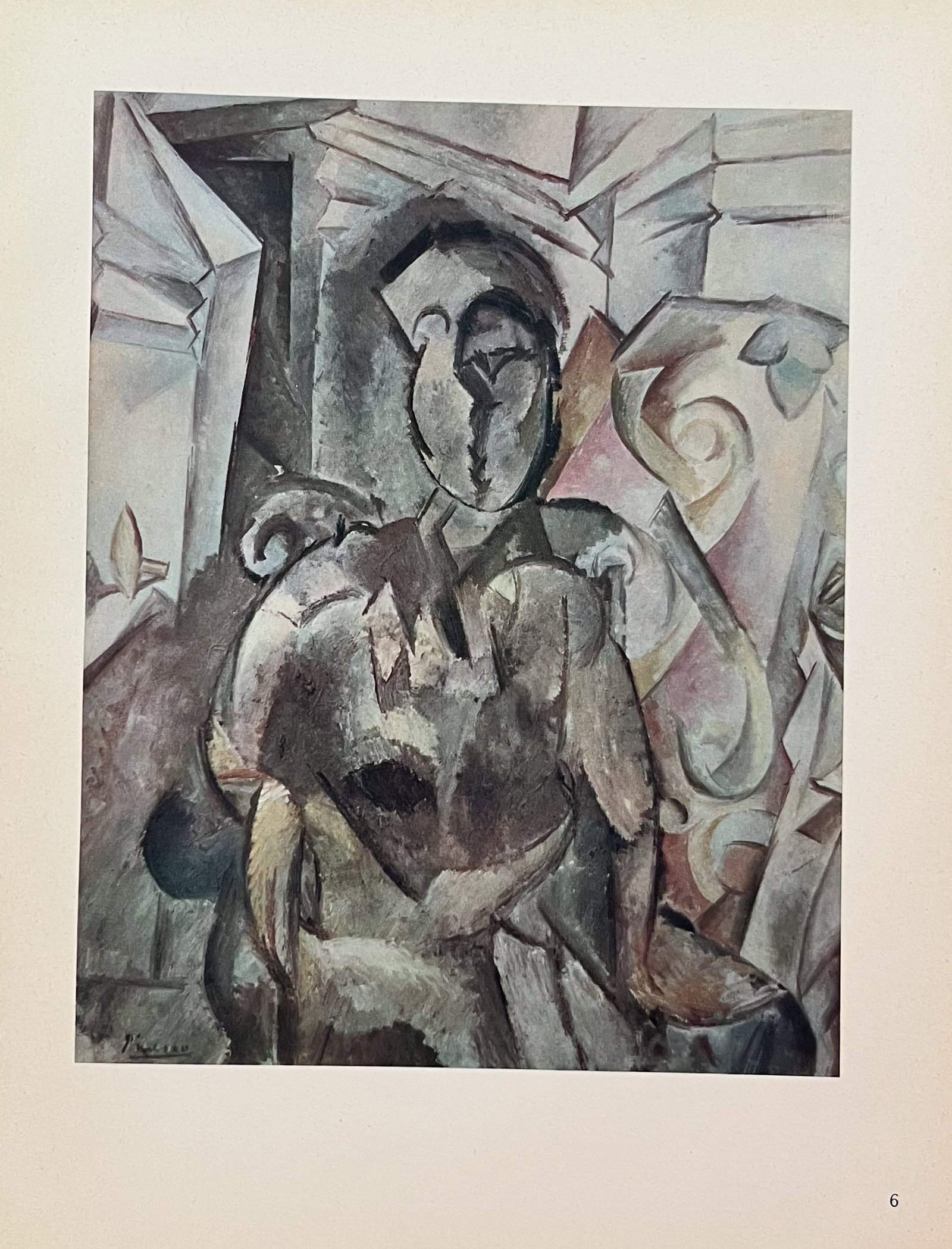 Picasso Heliogravure 6 Figure 1946: Artist: Pablo Picasso Title: Figure Medium: Heliogravure 6 Marks: Not signed, not numbered Paper Size: 10.50 x 8.50 inch Printed: 1946 on vellum paper in France Provenance: Picasso 1946 Paris Co