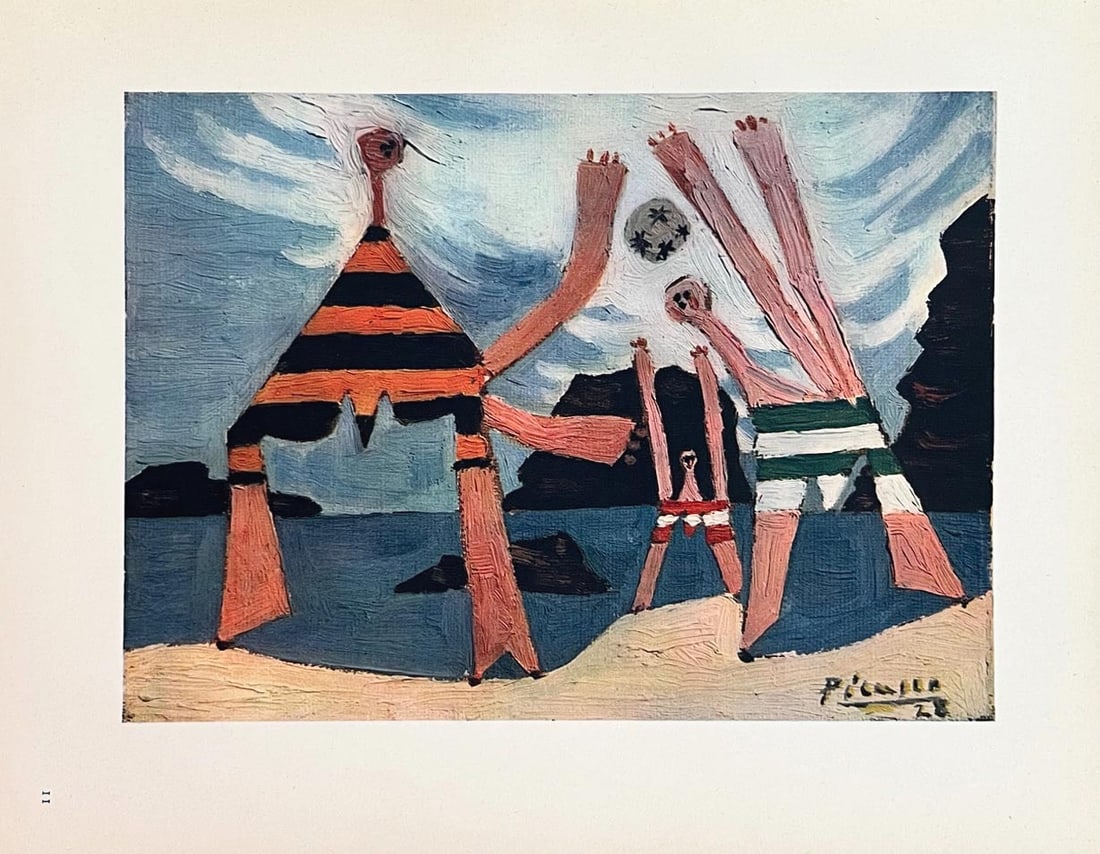 Picasso HelioGravure 11 Dinard 1946: Artist: Pablo Picasso Title: Dinard Medium: Heliogravure 11 Marks: Signed in plate, not numbered Paper Size: 10.50 x 8.50 inch Printed: 1946 on vellum paper in France Provenance: Picasso 1946, Paris