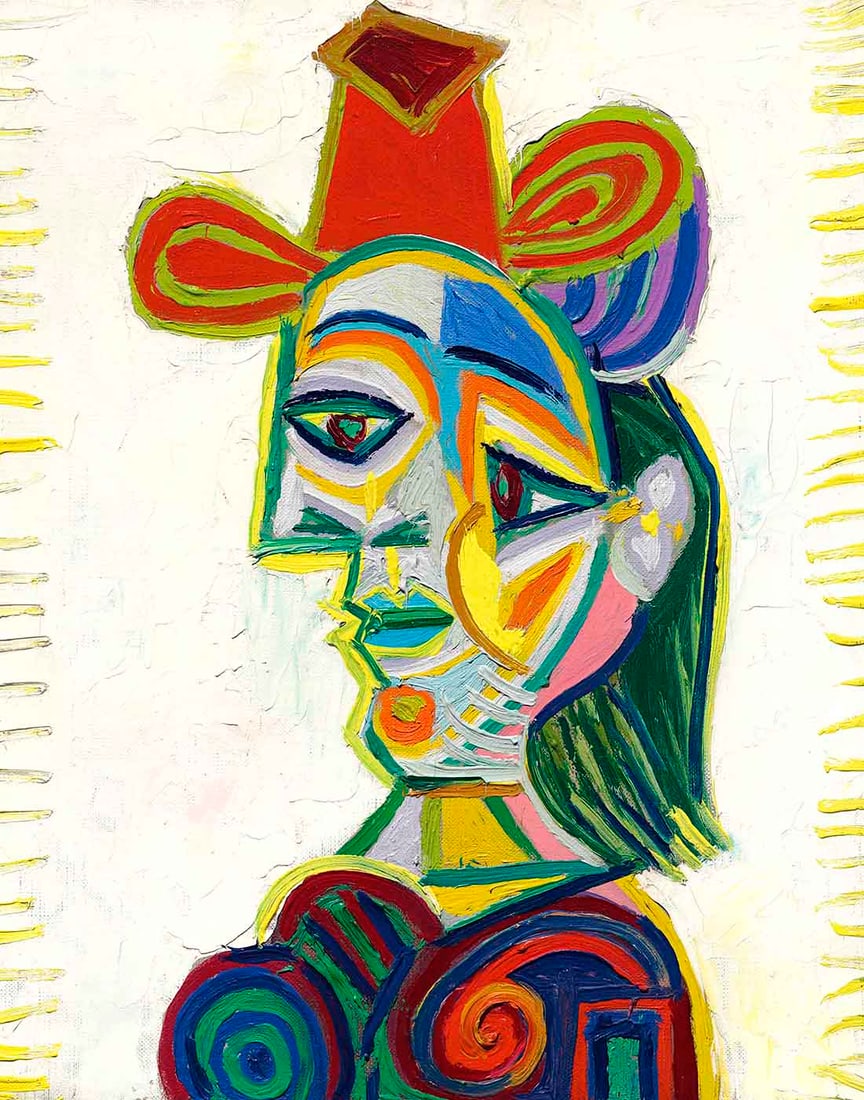 Pablo Picasso Buste de Femme Giclee Numbered Edition: Artist: Pablo Picasso Title: Pablo Picasso Buste de Femme Medium: Giclee Marks: L.E numbered Paper size: watercolour paper 19 x 13 inches Printed: 2002 by Fine Art Museum Condition: Fine - Pristine