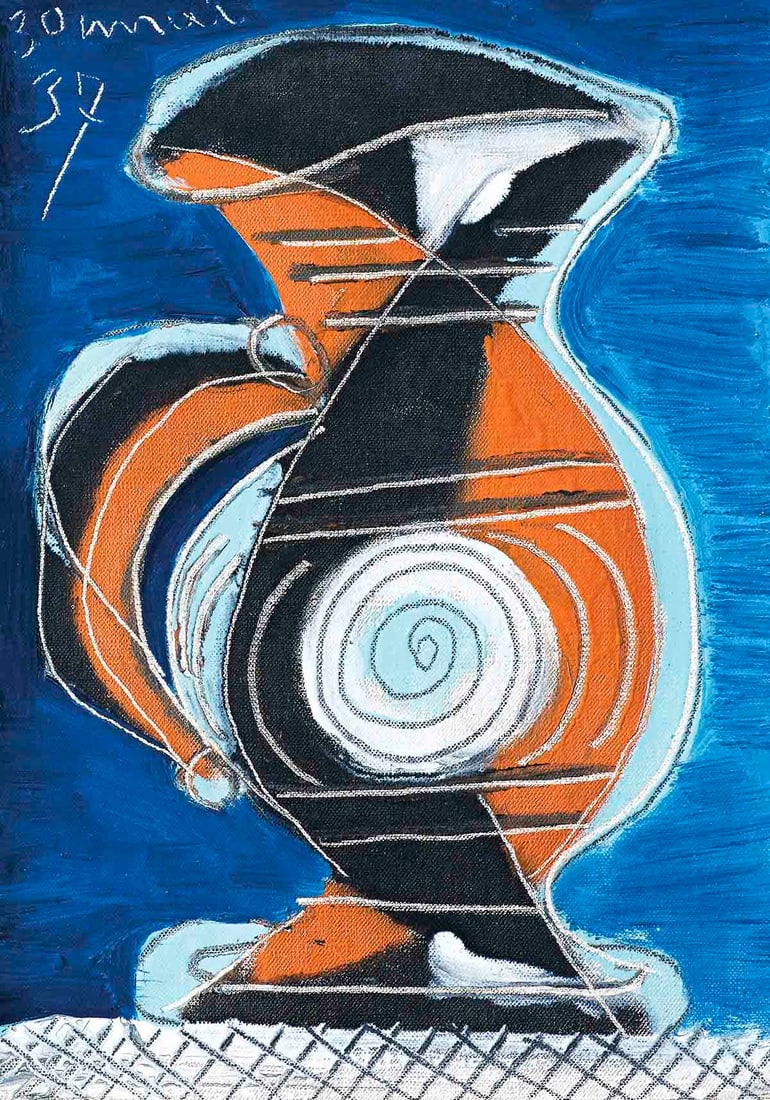 Pablo Picasso Pichet Orange Et Bleu Giclee Numbered Edition: Artist: Pablo Picasso Title: Pichet Orange Et Bleu Medium: Giclee Marks: L.E numbered Paper size: watercolour paper 19 x 13 inches Printed: 2002 by Fine Art Museum Condition: Fine - Pristine Cer