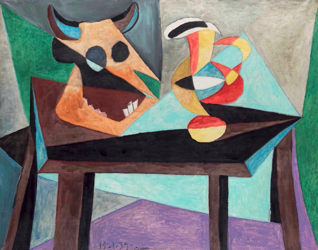 Pablo Picasso Nature Morte Tete De Taureau Giclee Numbered Edition: Artist: Pablo Picasso Title:Nature Morte T?te De Taureau Medium: Giclee Marks: L.E numbered Paper size: watercolour paper 19 x 13 inches Printed: 2002 by Fine Art Museum Condition: Fine - Pristine <