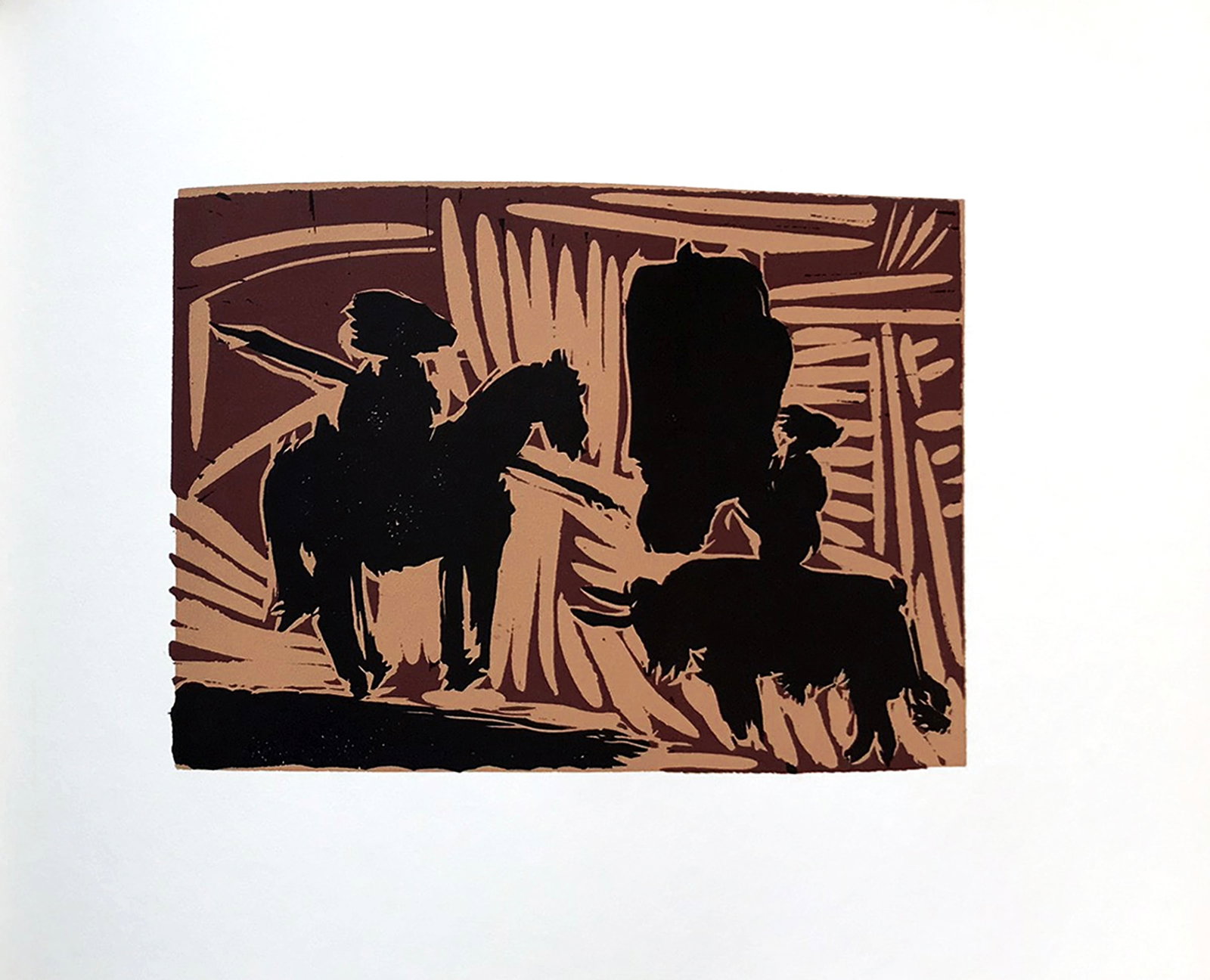 Pablo Picasso 43 Avant la Pique: Artist: Pablo Picasso Country: Spain Title: Avant la Pique Medium: Multichrome - 43 Marks: Not signed, not numbered Paper size 12.50 x 15 inch on heavy paper 350g Old Mill Bianco. Provenance: Picasso 