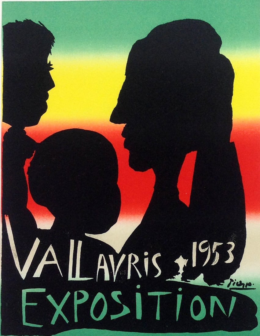 Picasso Lithograph 69 Expo Vallauris 1953: Title:? Exposition Valauris 1953 Artist: Pablo Picasso Country: Spain Medium: Lithograph - 69 Paper size: 12.50 X 9.50 inch Printed: 1959 by Mourlot Freres, France Provenance: Art in posters Book 1959