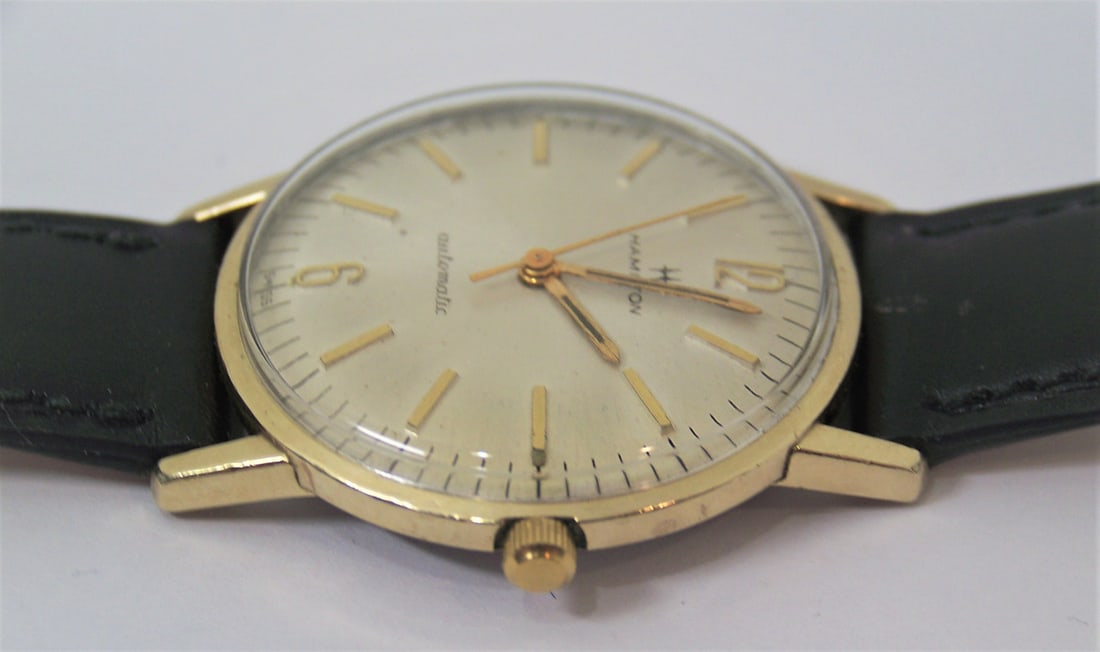 Vintage 10k GF HAMILTON Automatic Watch 1960s Cal 694A* GOOD* SERVICED - 10