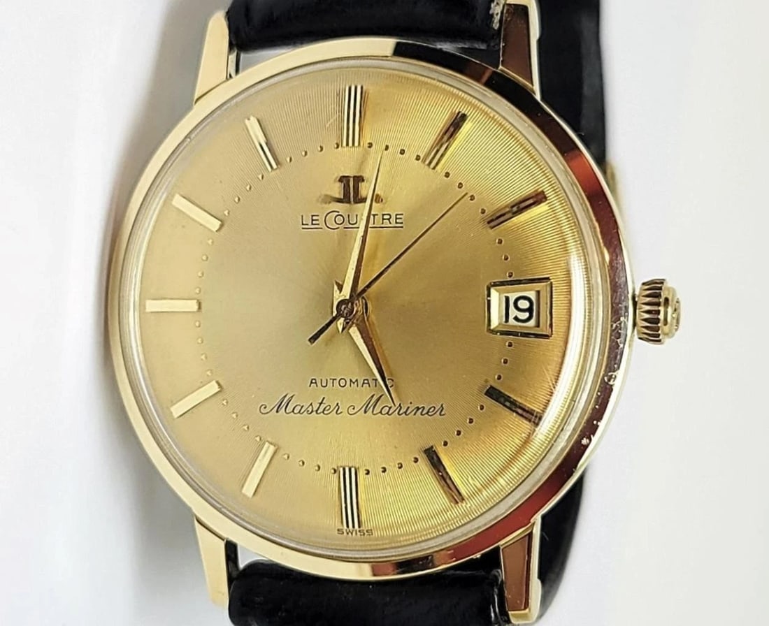 Vintage 18k JAEGER-LeCOULTRE MASTER MARINER Watch 1970s Cal.K881* GOLD BUCKLE: Reserve: $3,499.00 Shipping: Domestic: Flat-rate of $55.00 to anywhere within the contiguous U.S. International: Foreign shipping rates are determined by destination. International shipping may be