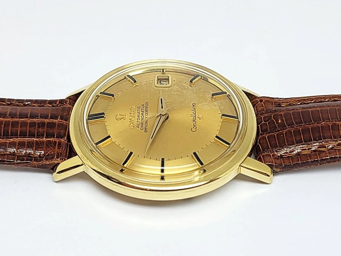 Vintage 18k OMEGA CONSTELLATION Automatic Watch c.1964 Cal.561* 168004/14 EXLNT - 9