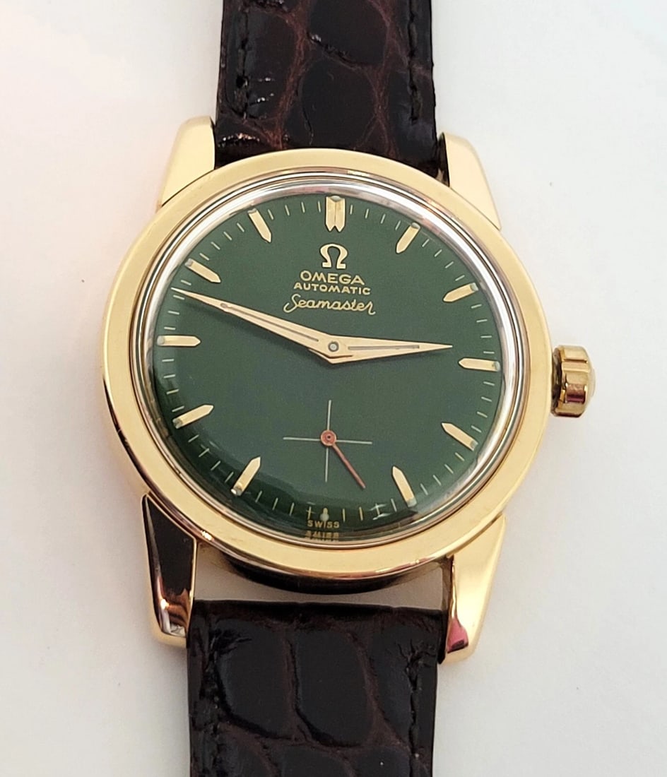 Vintage 18k Rose OMEGA SEAMASTER Automatic Watch Ref 2846-48 Cal.491 RARE EXLNT (1 of 1)