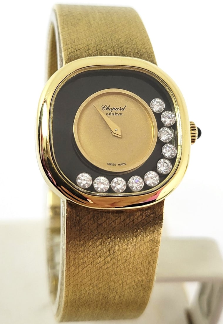 Vintage Ladies Solid 18k CHOPARD Winding Watch Floating Diamonds* Ref 5089 EXLNT (1 of 12)