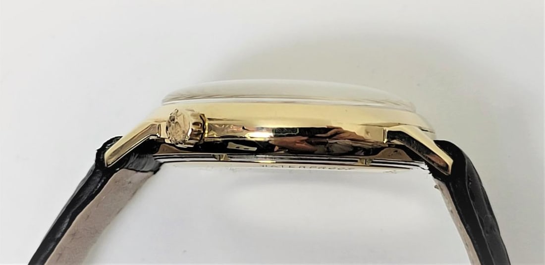 Vintage Mens Solid 14k BULOVA ACCUTRON Date Watch 1967s* EXLNT* Great Runner - 5