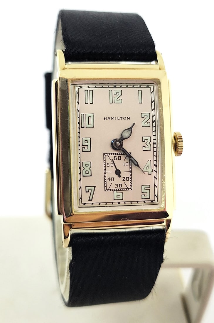 Vintage Solid 14k HAMILTON Andrews Winding Watch 1930s Cal 401 * EXLNT RARE (1 of 11)