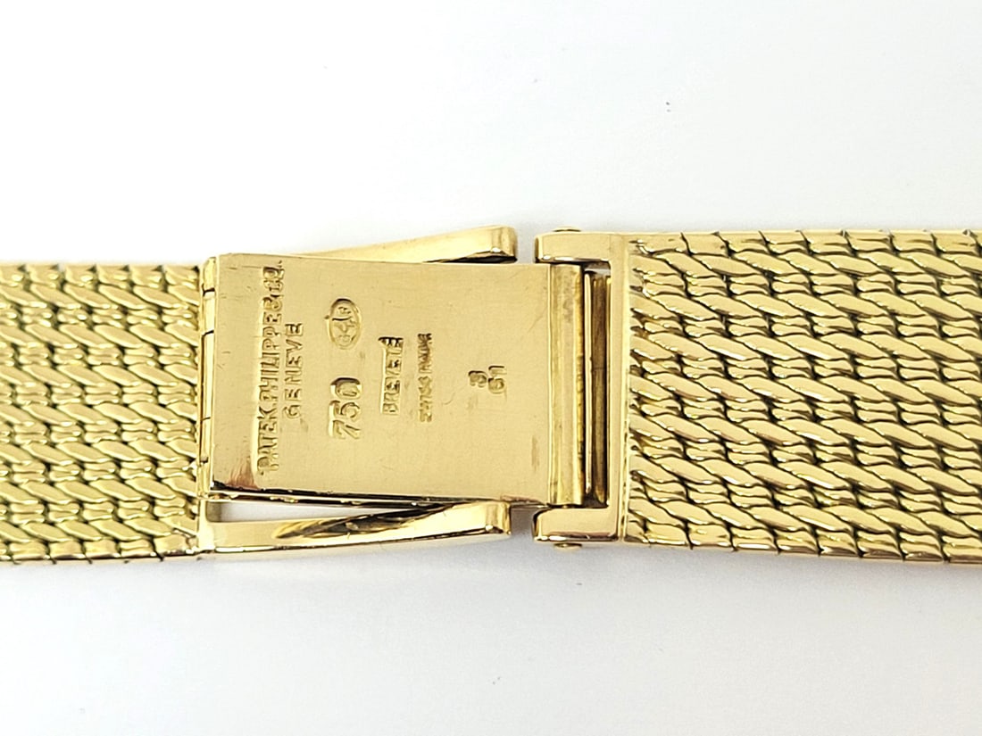 SOLID 18k Yellow GOLD PATEK PHILIPPE Watch Bracelet 18 mm Logs 47 grams for 2591 - 3