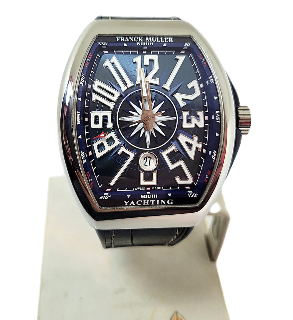 FRANCK MULLER Vanguard Yachting Automatic Blue Dial Men's Watch V45SCYACHTACBL: Franck Muller Vanguard Yachting Automatic Blue Dial Men's Watch V45SCYACHTACBL This Men's FRANCK MULLER watch is Swiss made. Great present for yourself or someone you love! Item Brand: Franck Muller S