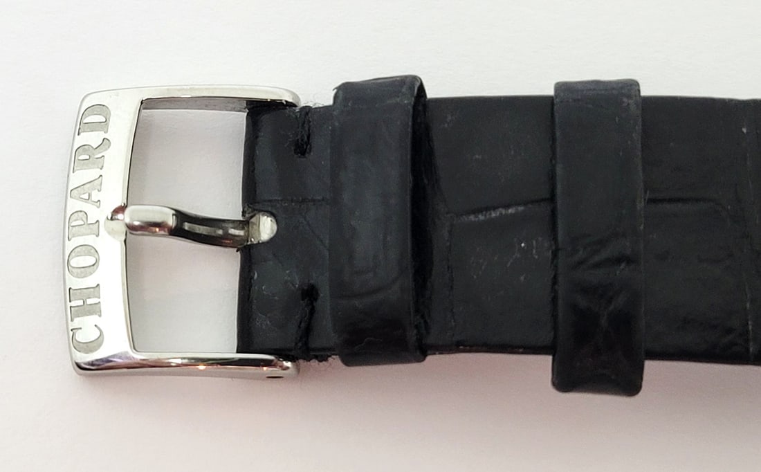 Vintage Solid 18k White Gold CHOPARD Men's 33.5 mm Quartz Watch 16/3225* EXLNT - 13
