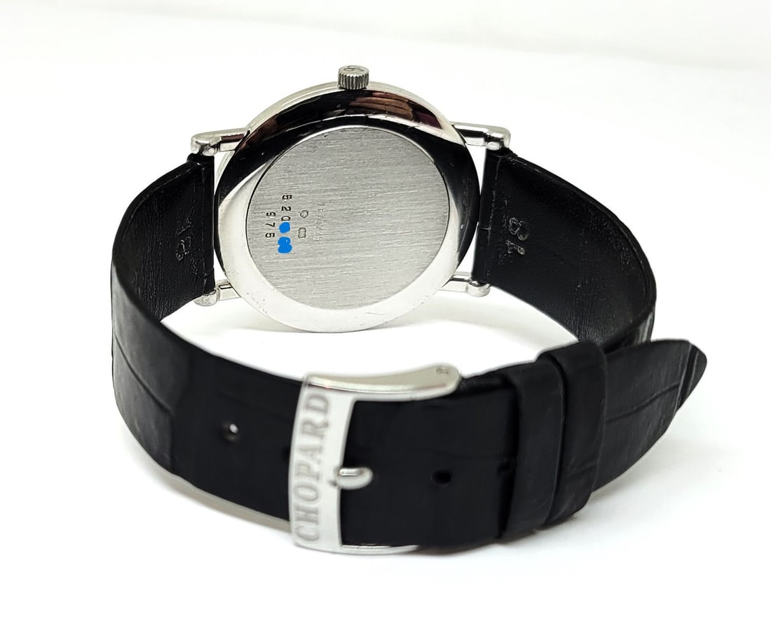 Vintage Solid 18k White Gold CHOPARD Men's 33.5 mm Quartz Watch 16/3225* EXLNT - 14