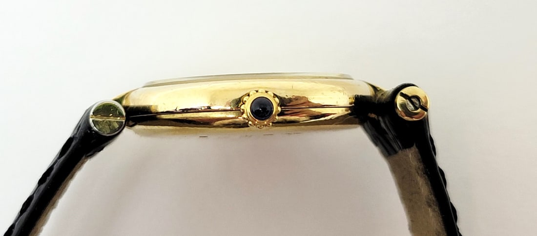 Ladies 18k GP 925 Silver Vermeil CARTIER Vendome Paris Quartz Watch 24.2 mm - 7