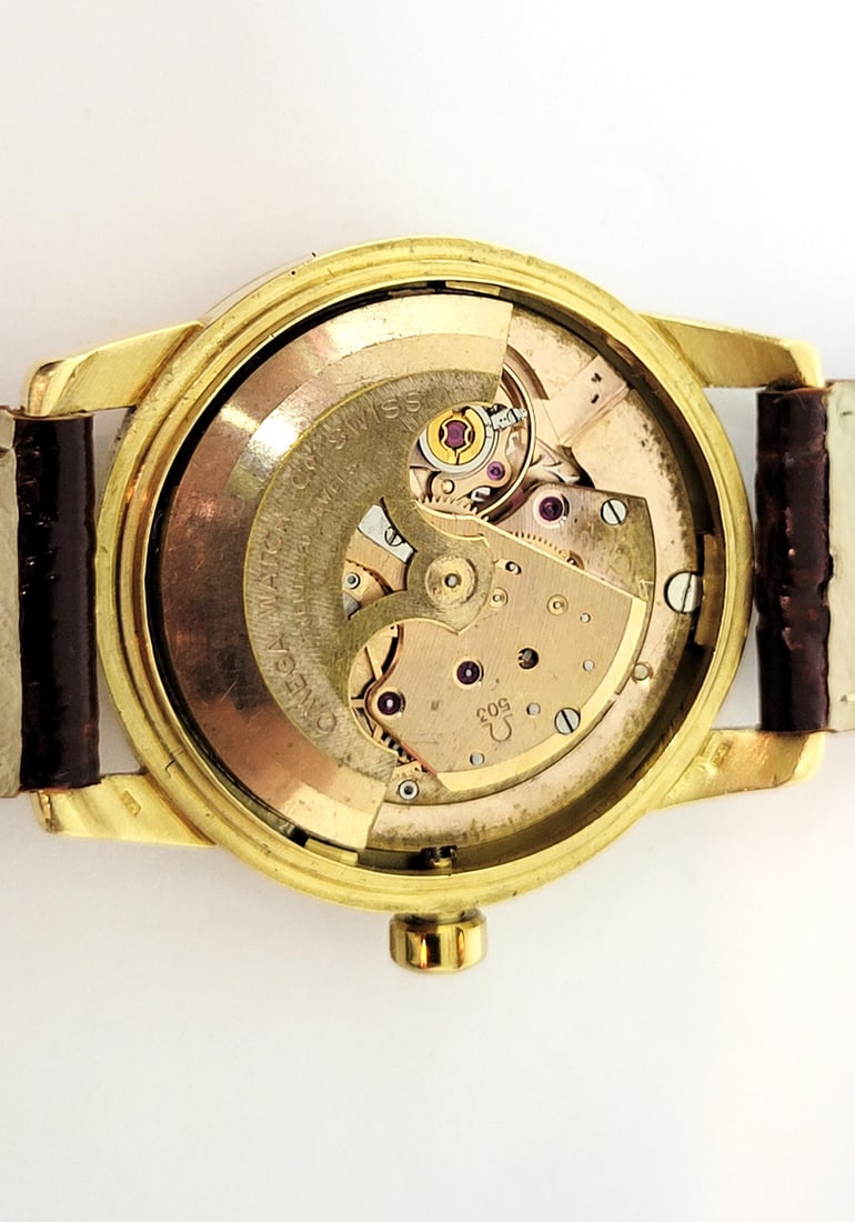 Vintage 18k OMEGA SEAMASTER CALENDAR Automatic Watch Cal 503* 2849 SC EXLNT RARE - 11
