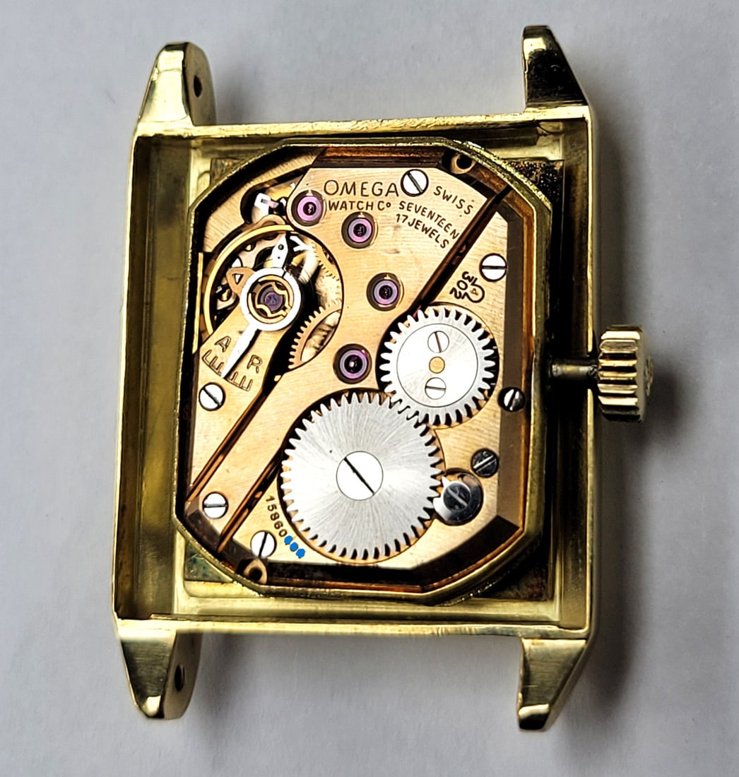 Unisex Solid 18k OMEGA Winding Watch 3983 c.1956 Cal 302 * EXLNT* RARE - 10