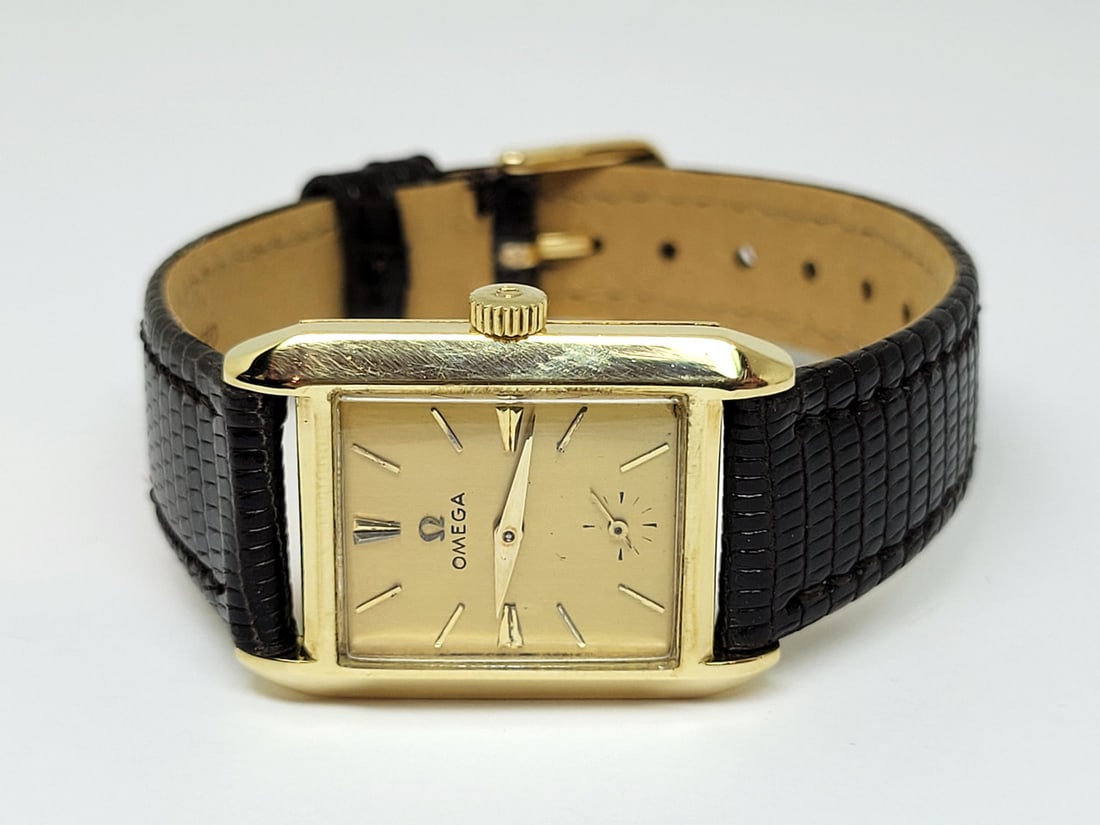 Unisex Solid 18k OMEGA Winding Watch 3983 c.1956 Cal 302 * EXLNT* RARE - 2