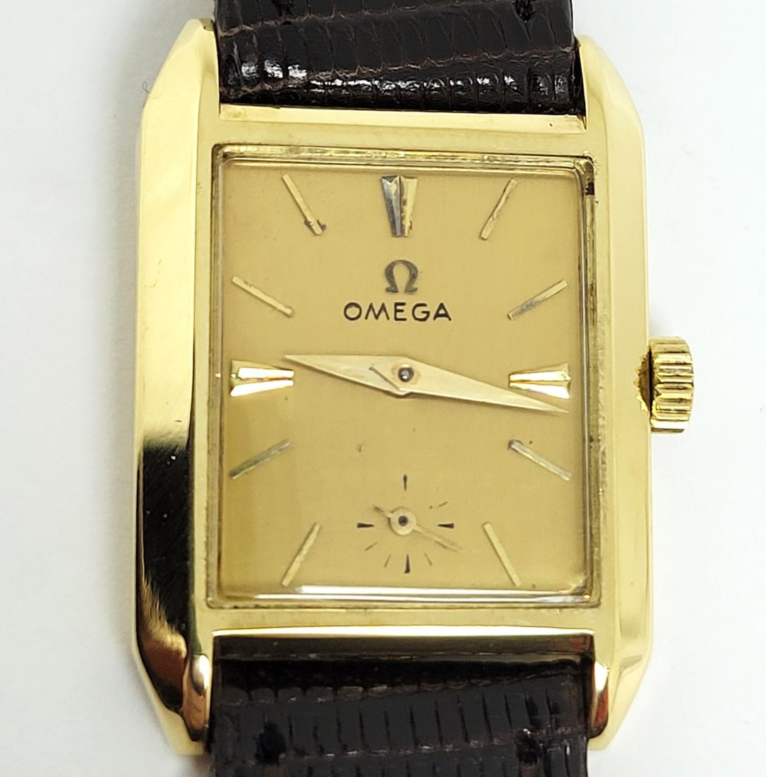 Unisex Solid 18k OMEGA Winding Watch 3983 c.1956 Cal 302 * EXLNT* RARE - 8