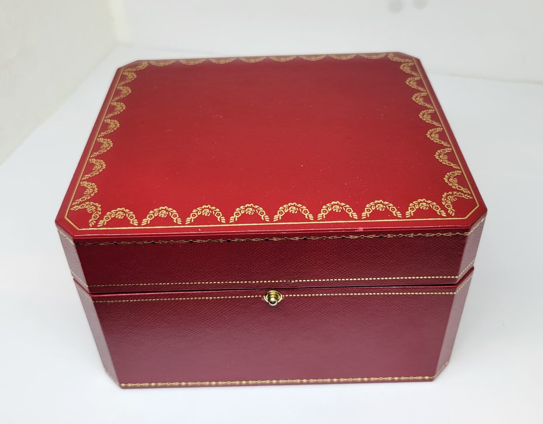 Solid 18k CARTIER TANK LOUIS Ladies Quartz Watch 22 mm Ref 2442 Original Box - 11