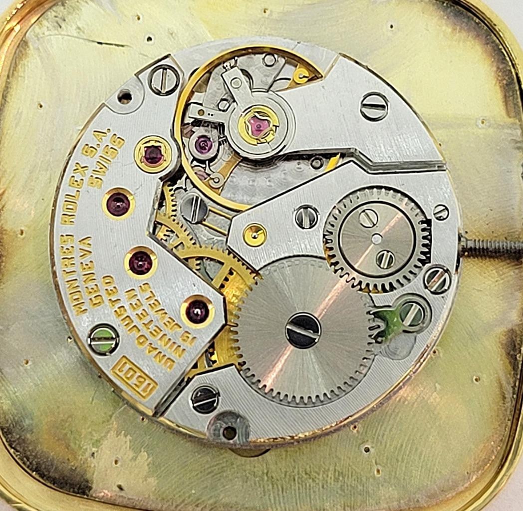 Vintage Mens 18k ROLEX CELLINI Winding Watch c.1976 Ref. 4114* EXLNT* BOX - 15