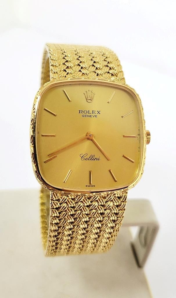 Vintage Mens 18k ROLEX CELLINI Winding Watch c.1976 Ref. 4114* EXLNT* BOX (1 of 15)