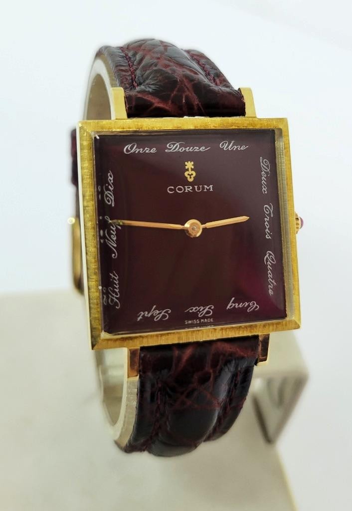 Vintage Solid 18k Yellow Gold Unisex CORUM Ref 8780 Winding Watch* EXLNT - 3
