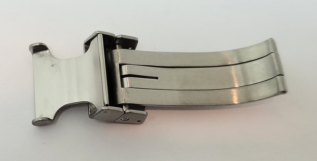 Original S/Steel TAG HEUER FC5048 Deployment Buckle for 18 mm Band - 3