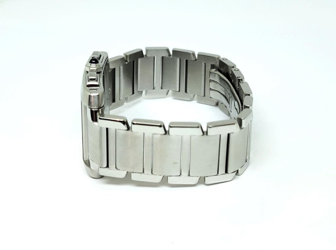 S/Steel CARTIER TANK/Francaise Chronoflex Chronograph Watch 2303* EXLNT - 4
