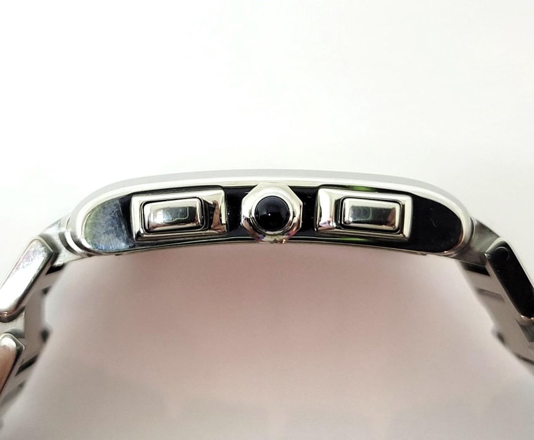 S/Steel CARTIER TANK/Francaise Chronoflex Chronograph Watch 2303* EXLNT - 7