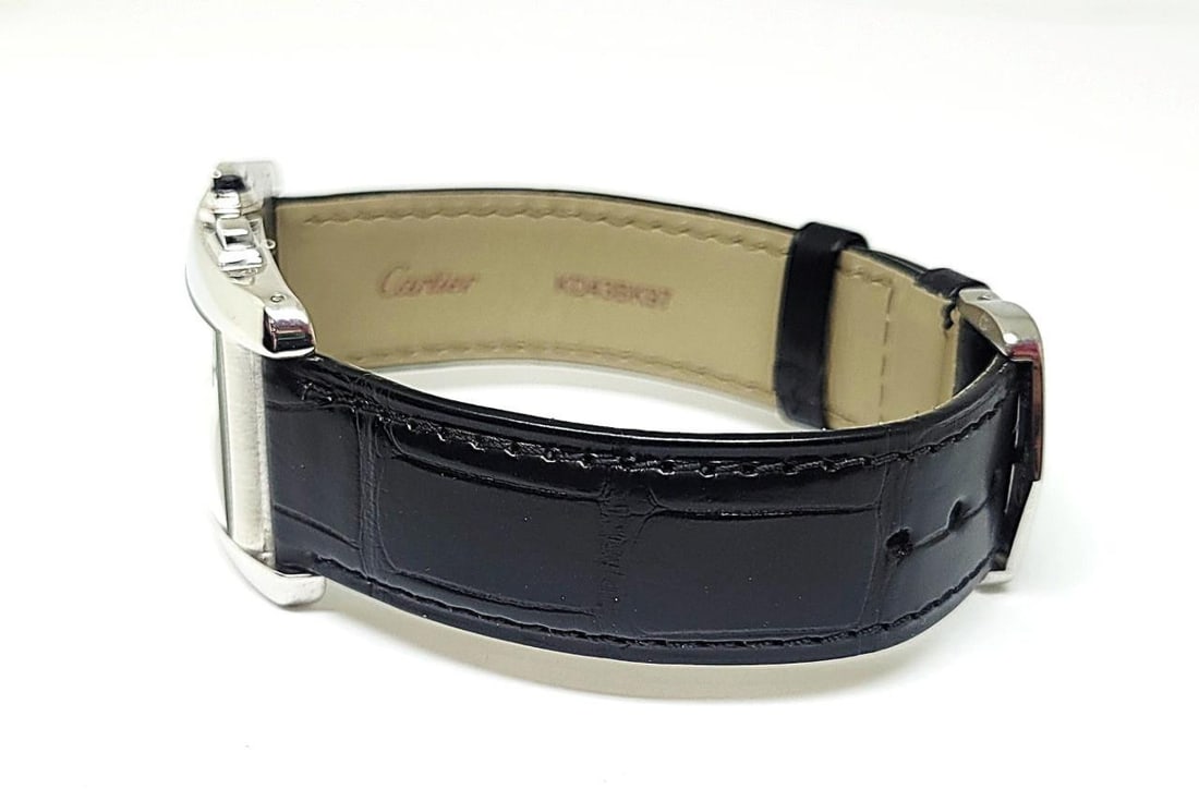Solid 18k CARTIER Tank Americaine Chronograph Quartz Mens Watch Ref 2312 45 MM - 5