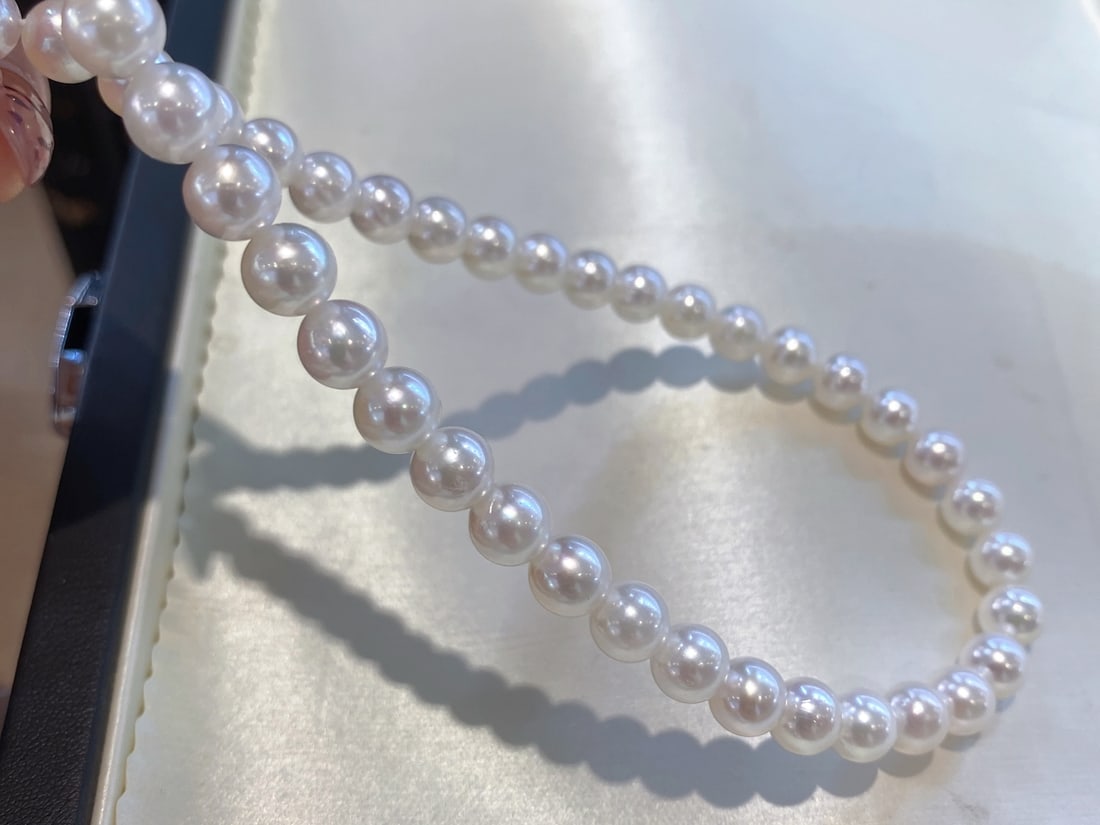 Natural Akoya Sea Pearl Necklace - 2