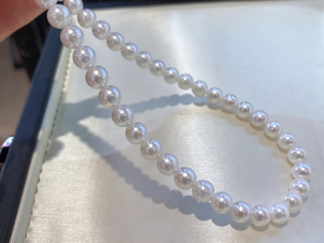 Natural Akoya Sea Pearl Necklace - 3