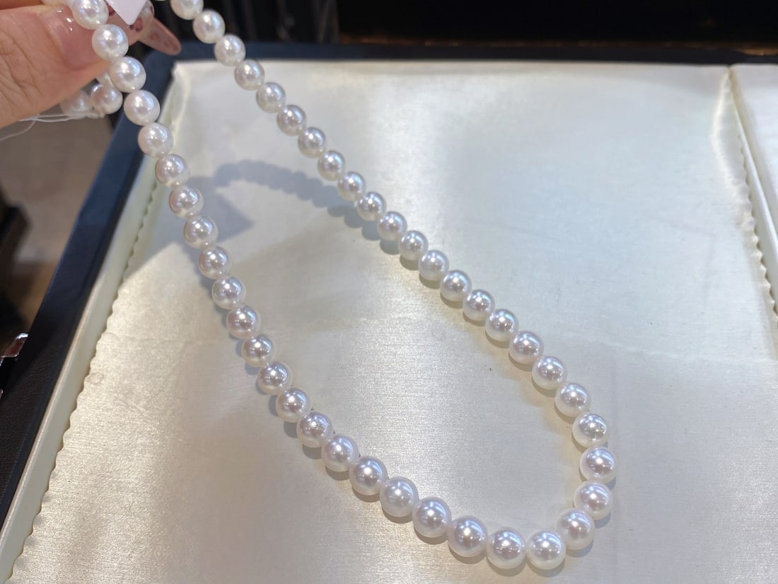 Natural Akoya Sea Pearl Necklace - 4