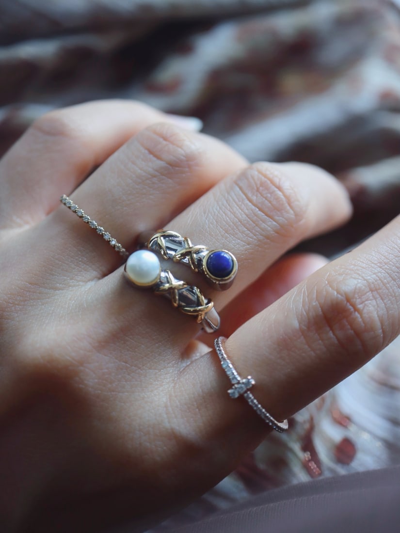 Lapis Lazuli Pearl Ring - 5