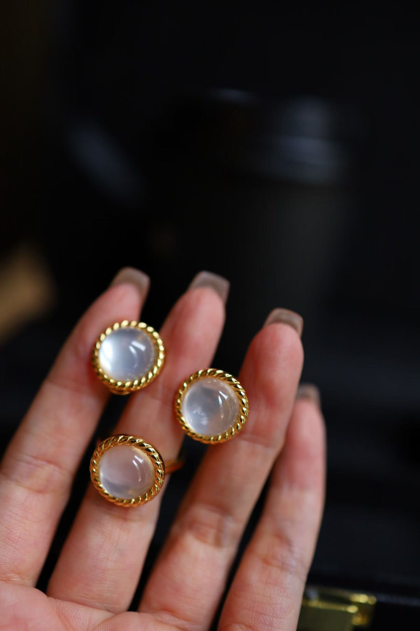 Natural White Crystal Set - 3