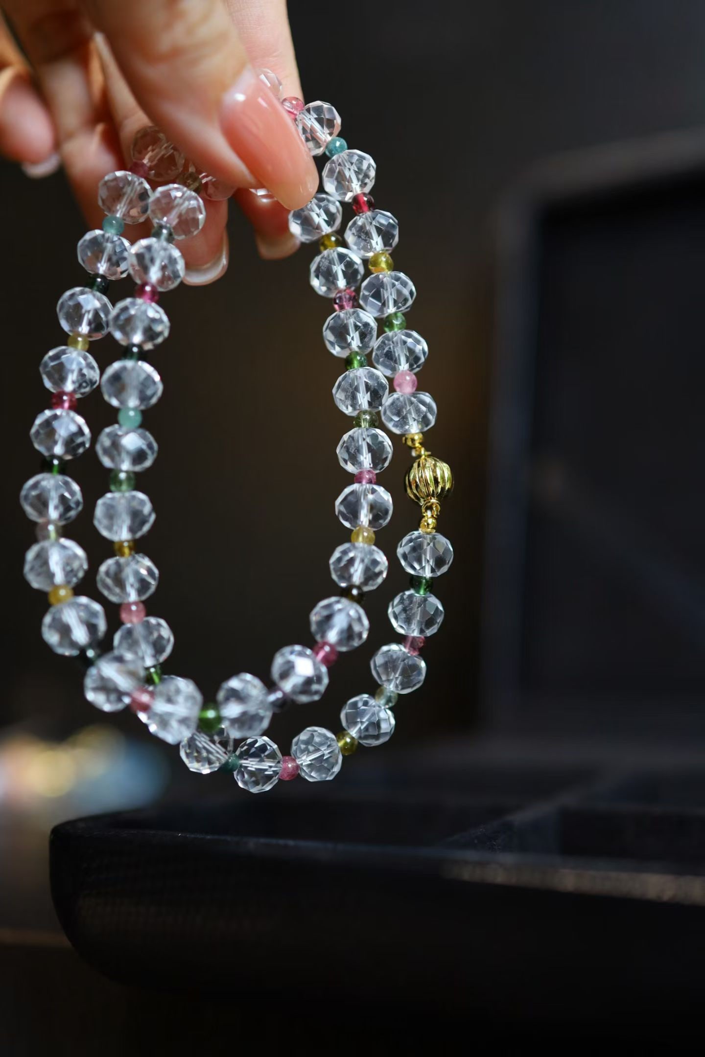 Sterling Silver Natural White Crystal Bracelet - 3