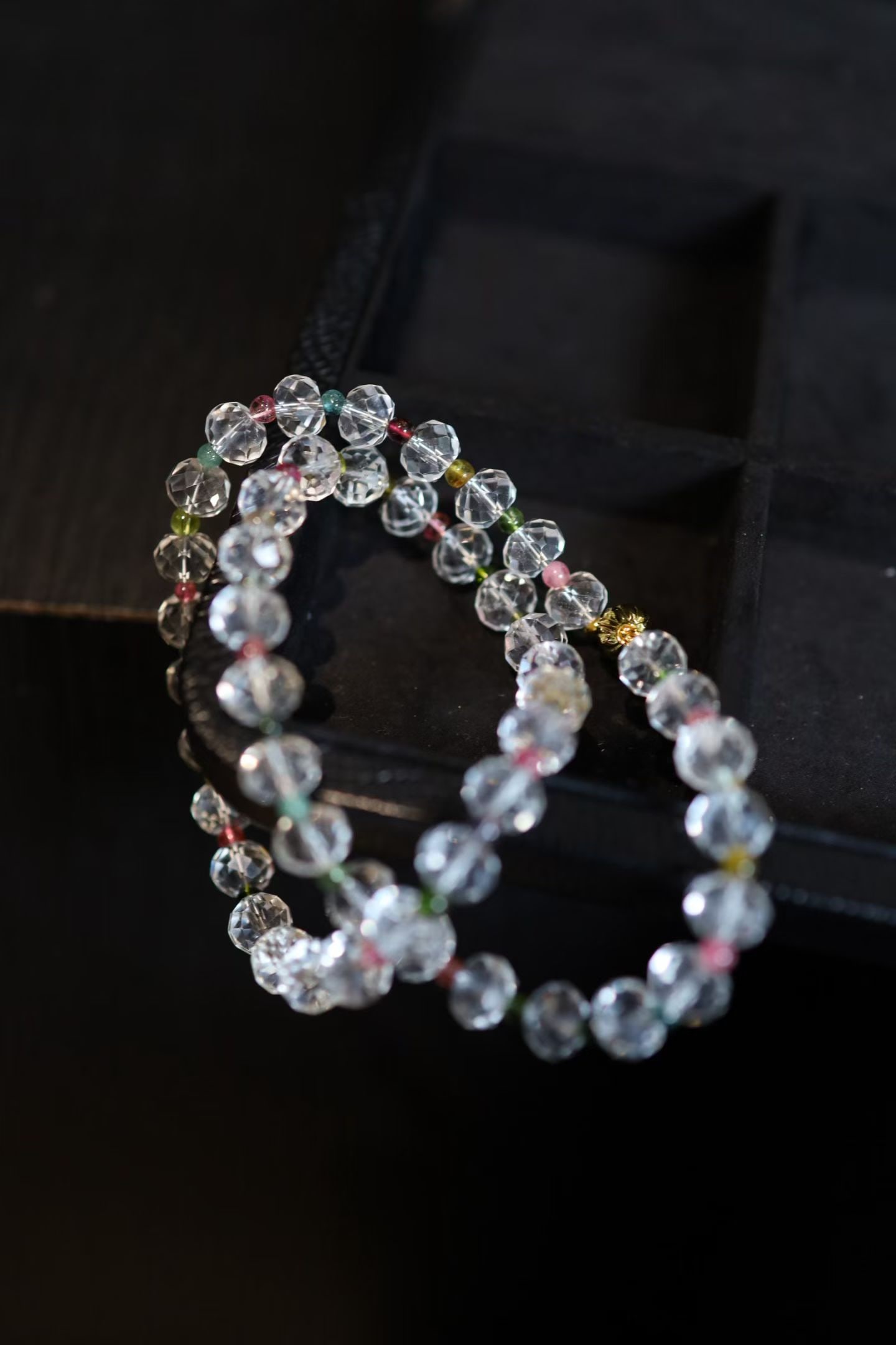 Sterling Silver Natural White Crystal Bracelet - 4