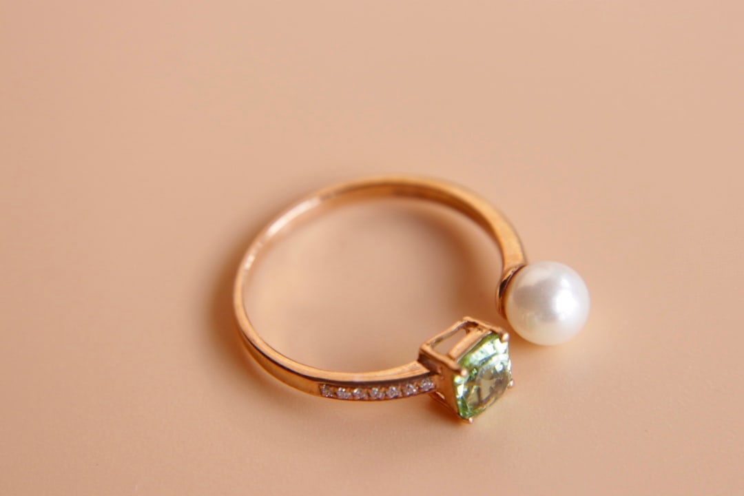 18K Gold Natural Afghan Green Tourmaline Ring - 7