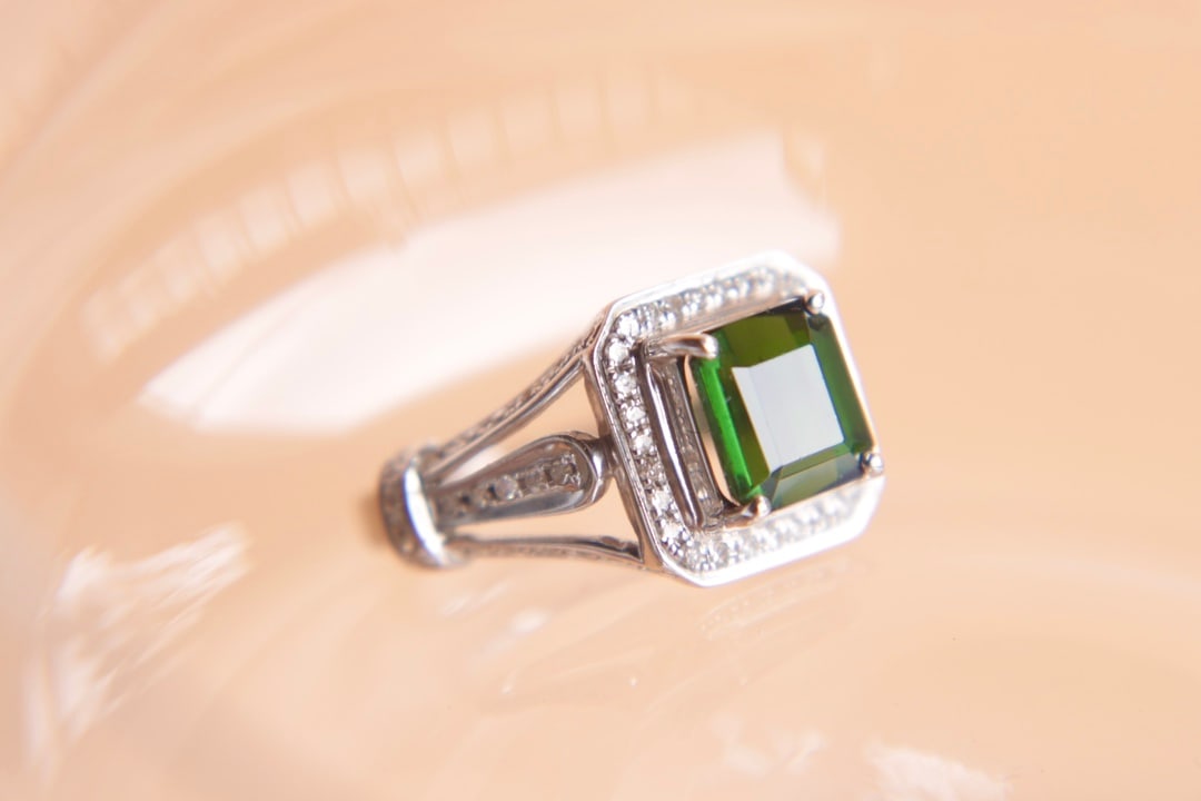 18K Gold Natural Tourmaline Ring - 2