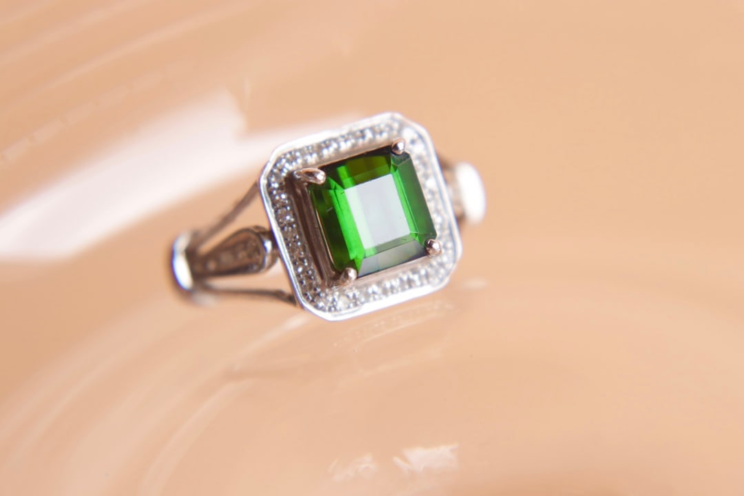 18K Gold Natural Tourmaline Ring - 3