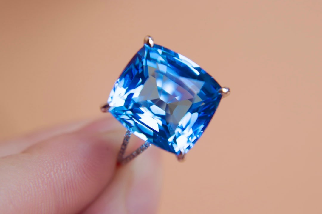 18K Gold Natural Topaz Ring - 2