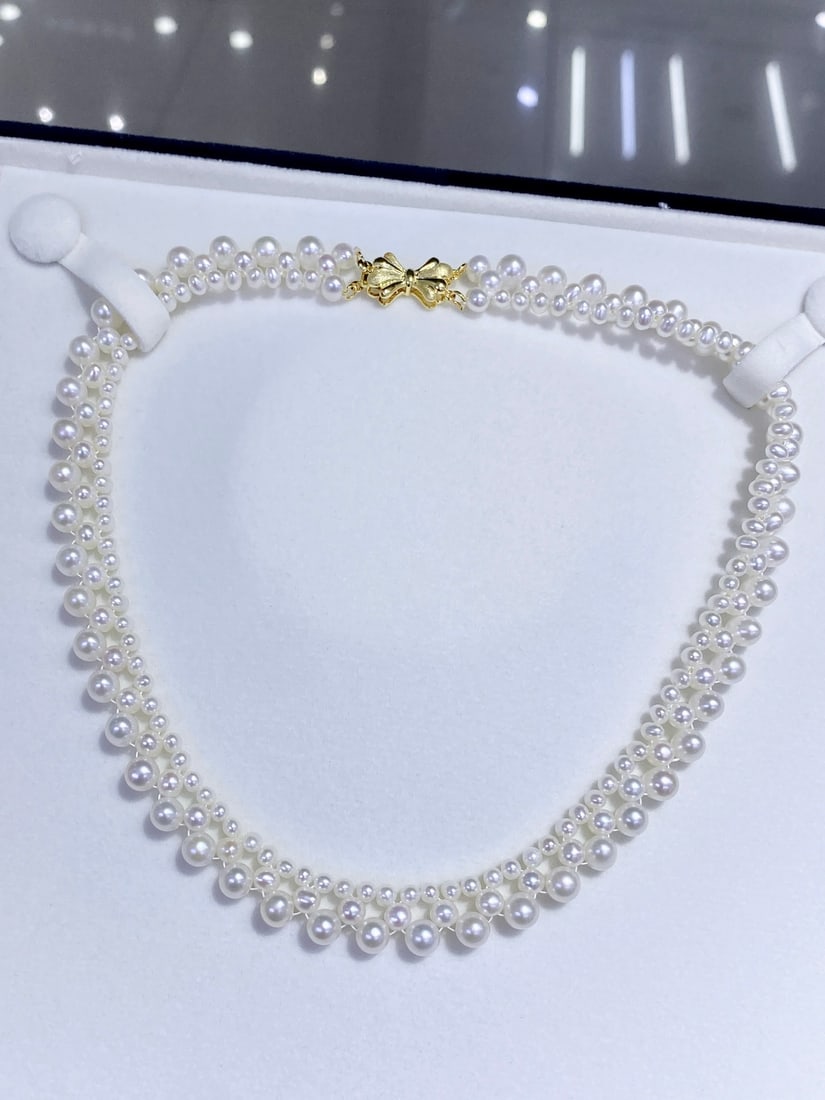 Natural Freshwater Pearl Choker - 2