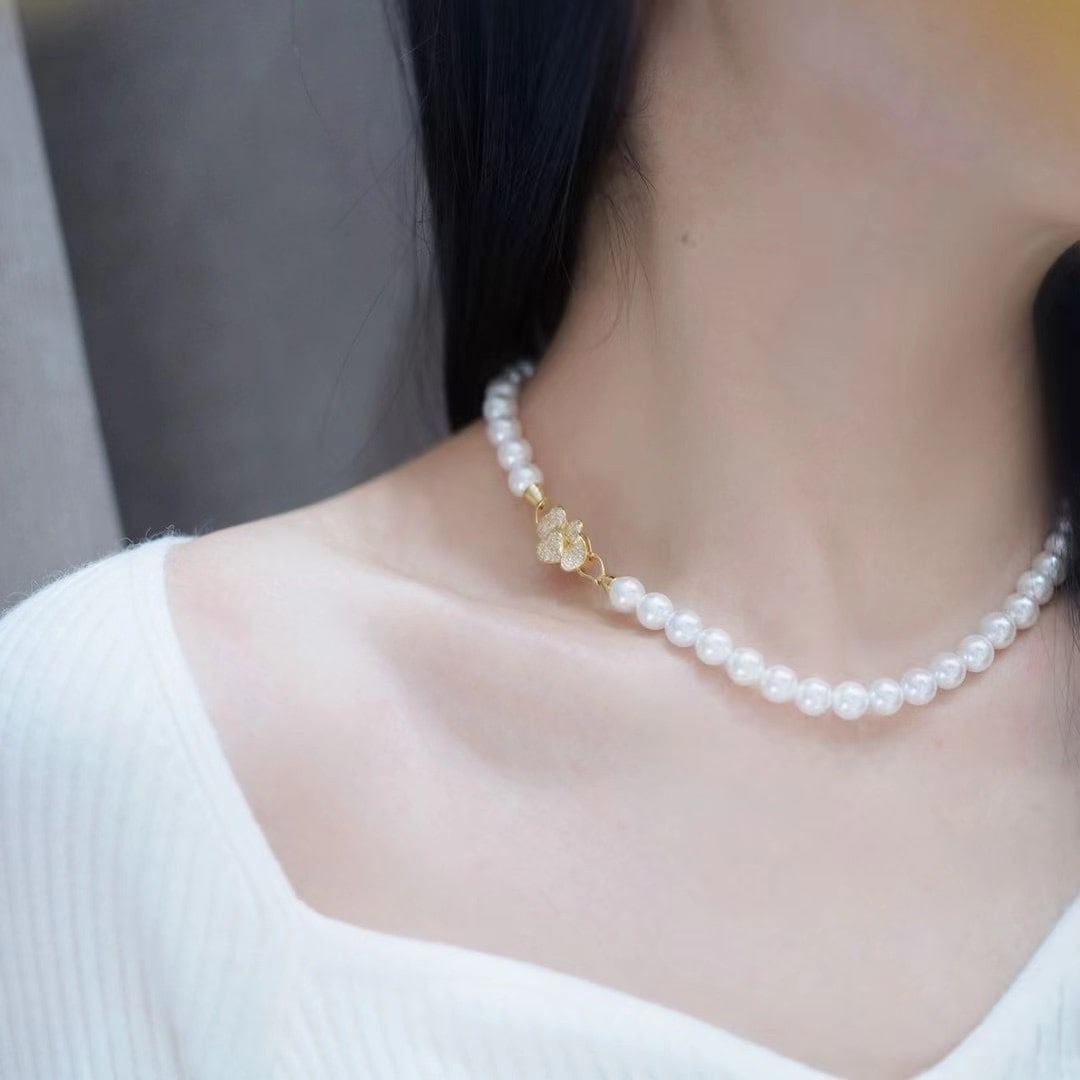 Natural White Pearl Bracelet - 4